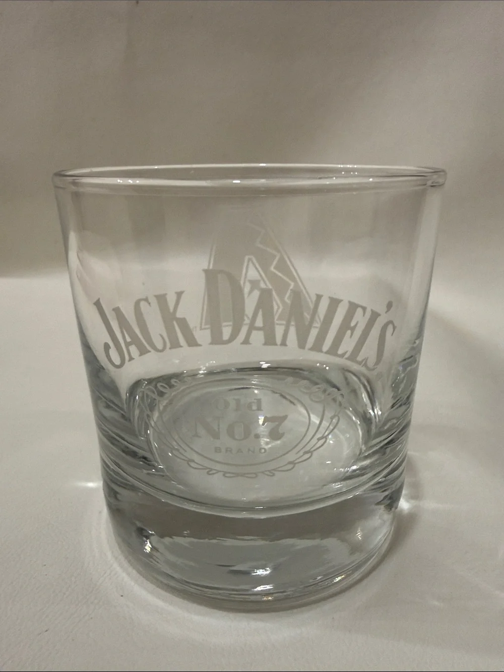 Jack Daniels & Arizona Diamondbacks Clear 8 Oz Glass Whiskey Tumbler Etched Logo